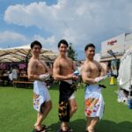 マッスルかき氷　夏祭り　マッチョ