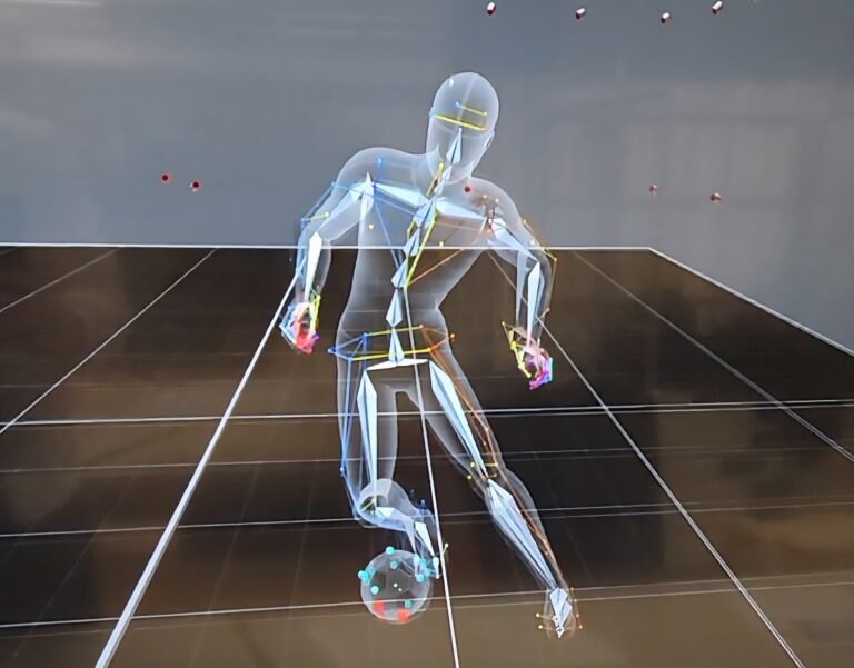 3Dモーションキャプチャ　モデル　サッカー