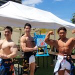 夏休みイベント　マッスルかき氷