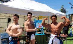 夏休みイベント　マッスルかき氷