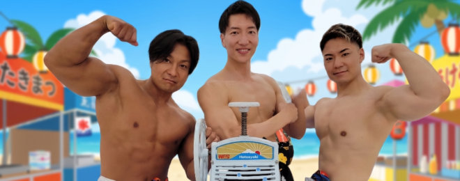夜市イベント　マッチョ